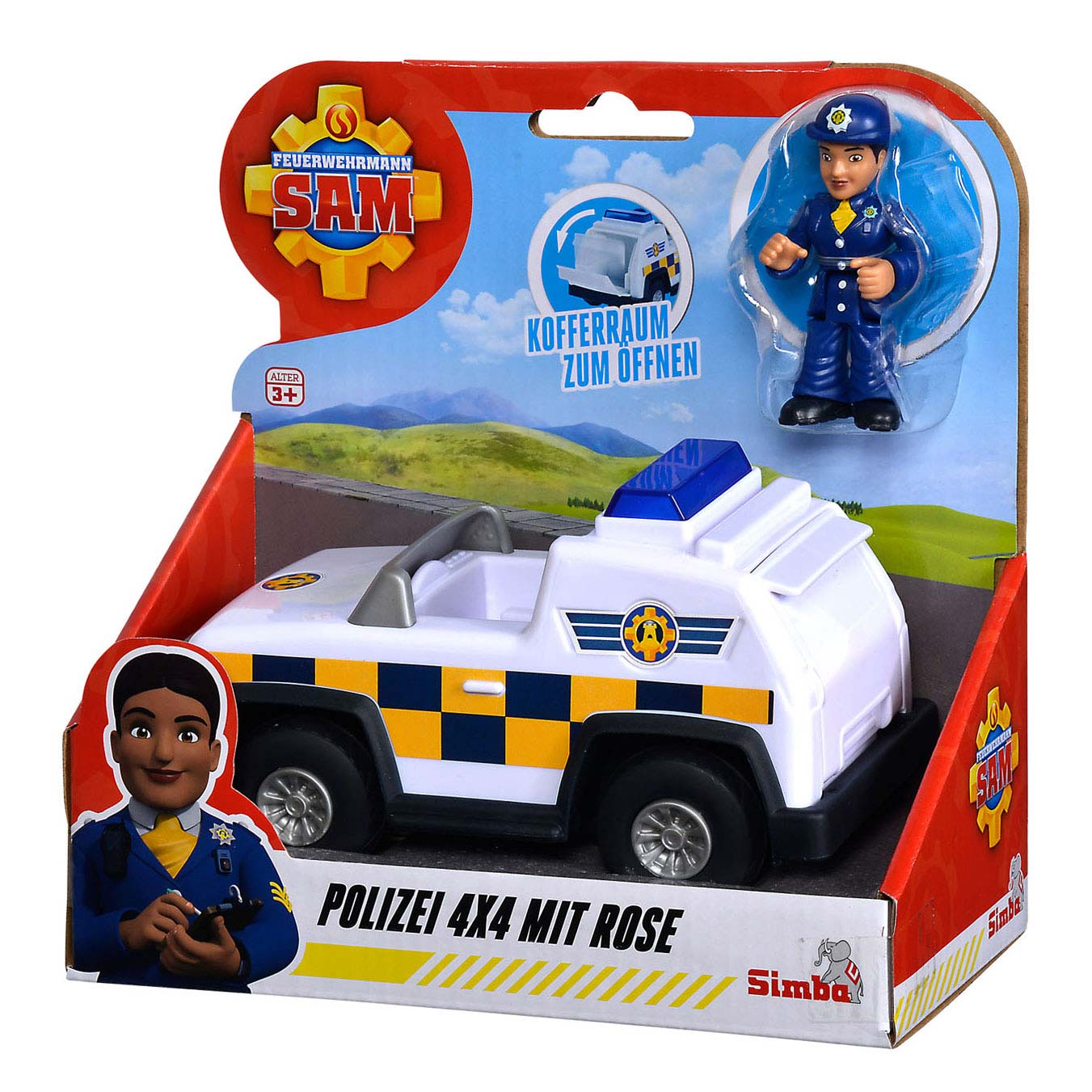 Police Simba 4x4 Jeep avec figure de jeu