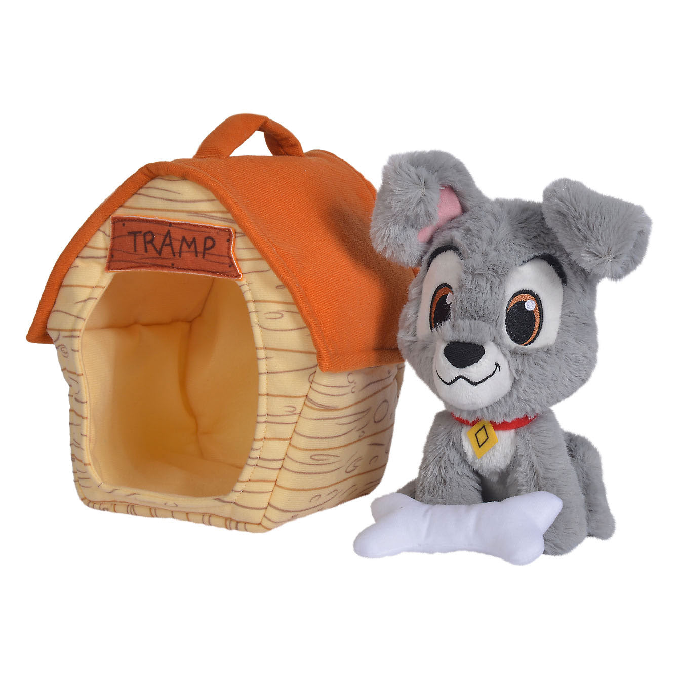 Tramp en peluche Disney Cuddle avec Doghouse