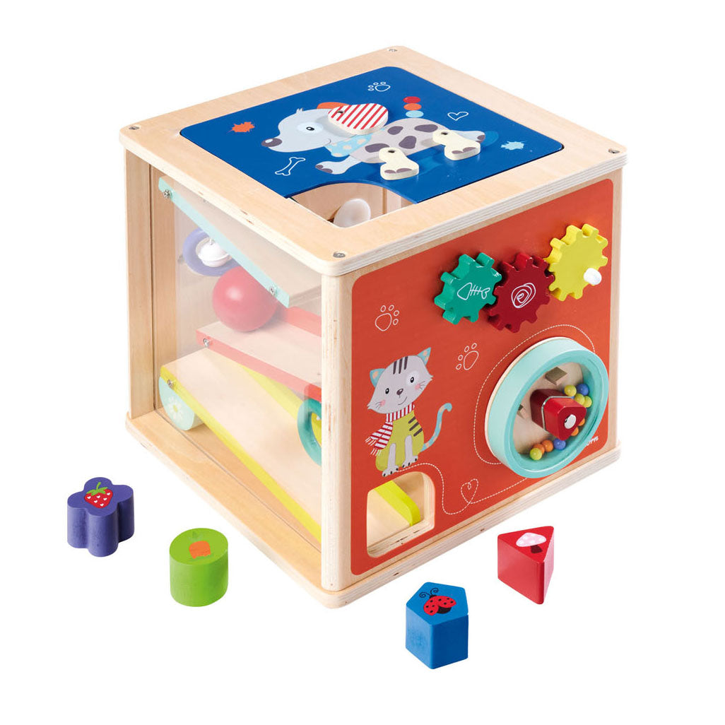 Eichhorn Houten Activities Box avec des formes