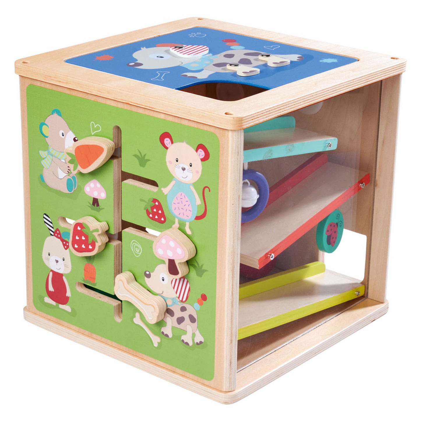 Eichhorn Houten Activities Box avec des formes