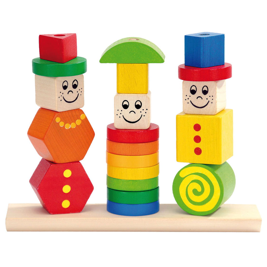 Eichhorn Figures de puzzle Stapel en bois