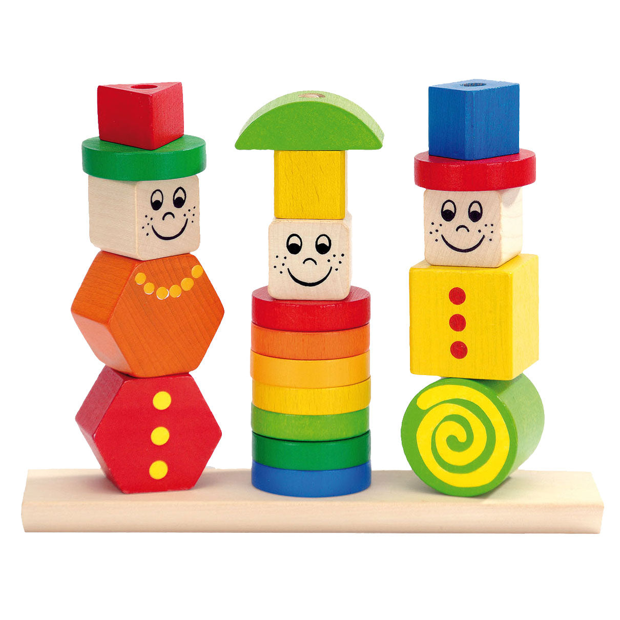 Eichhorn Figures de puzzle Stapel en bois