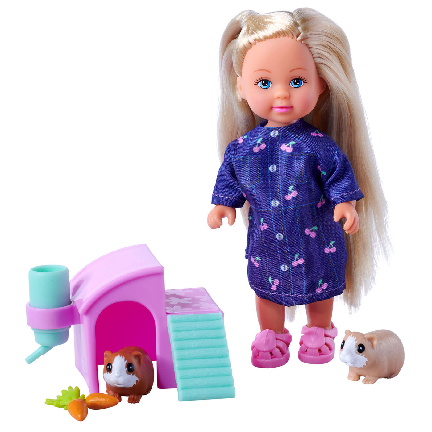 Evi love mini pop avec des cobayes