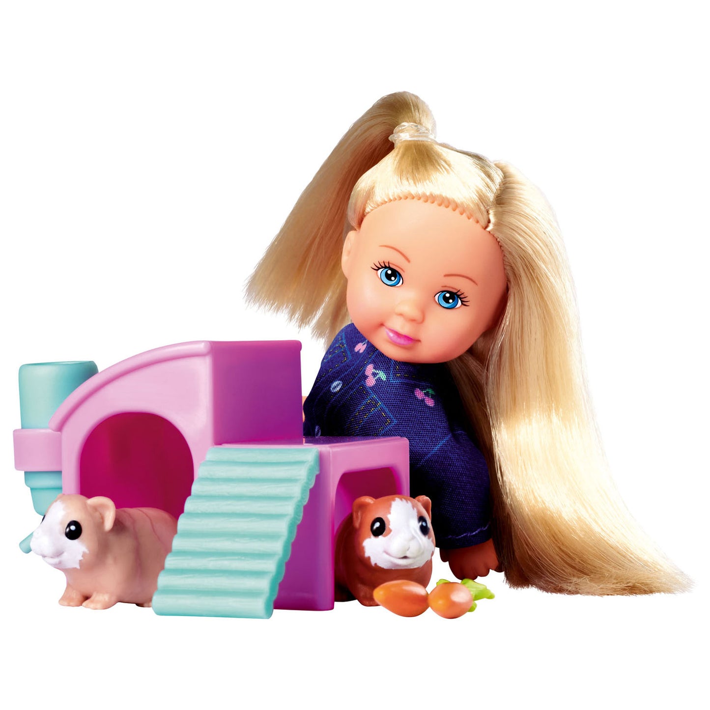 Evi love mini pop avec des cobayes