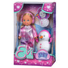 Mini-poupée Evi Love avec bonhomme de neige