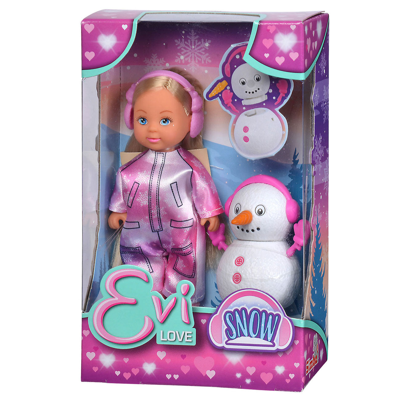 Mini-poupée Evi Love avec bonhomme de neige