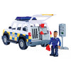 Carreau de police de pompier SAM avec une silhouette de jeu