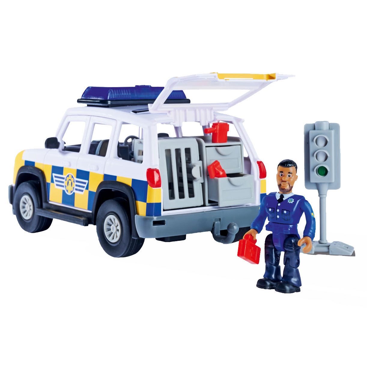 Carreau de police de pompier SAM avec une silhouette de jeu
