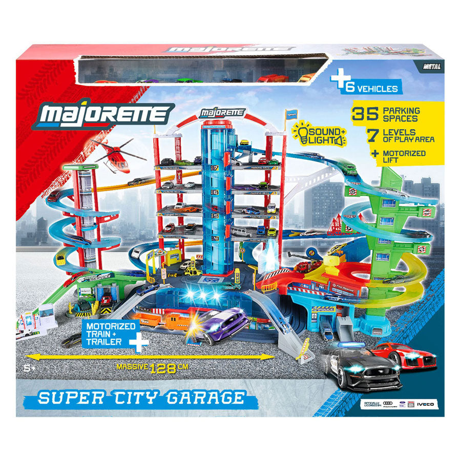 Garage super city Majorette - avec 6 véhicules