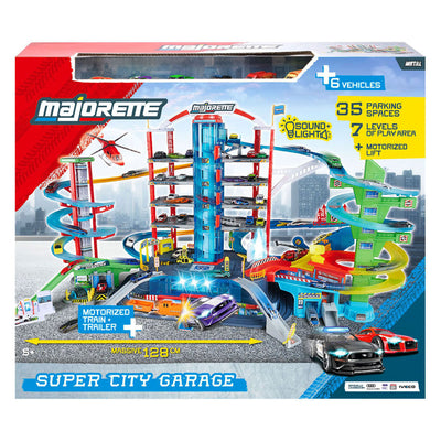 Garage super city Majorette - avec 6 véhicules