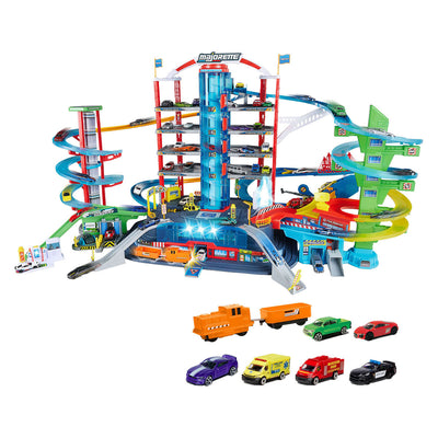 Garage super city Majorette - avec 6 véhicules