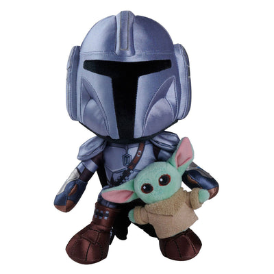 Peluche Simba Toys - Disney Simba Toys Peluche Disney - Peluche - Star Wars Mandalorian avec mini grogu