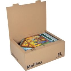 Boîte pliante xl 460x333x171mm carton marron 10 pièces