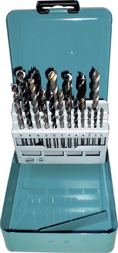 Makita - d-46202 - 18 pièces - jeu de forets à bois, pierre et métal - 3 4 5 6 8 10 mm