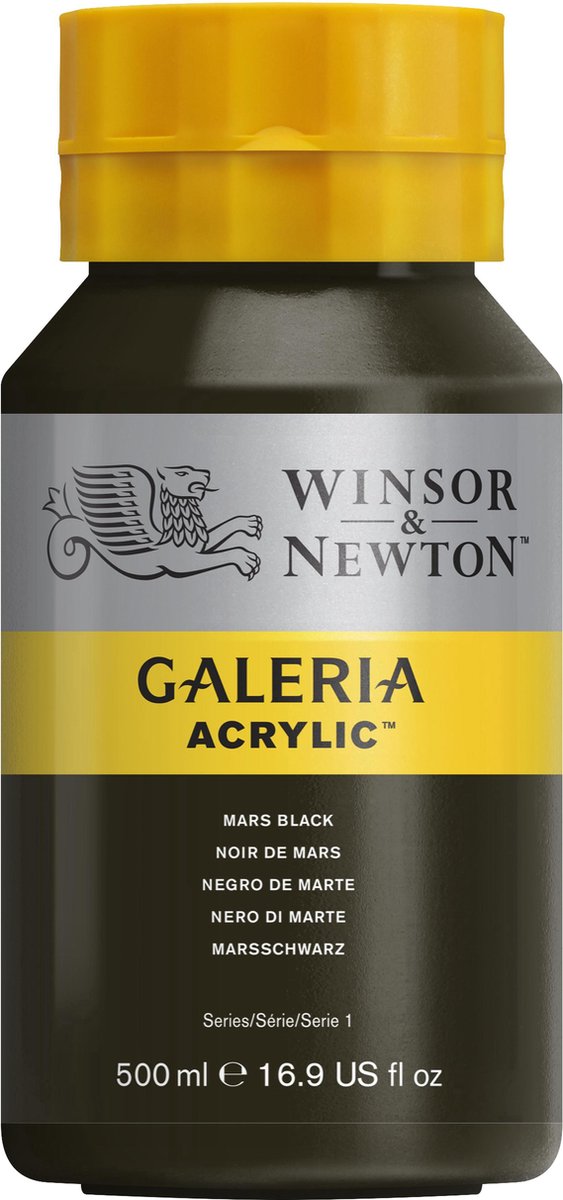 Winsor Newton Galeria Acrylique 500 ml Noir Mars
