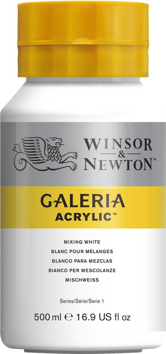 Winsor newton galeria acrylique 500ml mélange blanc