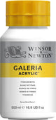 Winsor Newton 2150644 Galeria Peinture Acrylique – Blanc de Titane, 500 ML Pigment PW6 – Peinture Acrylique Opaque