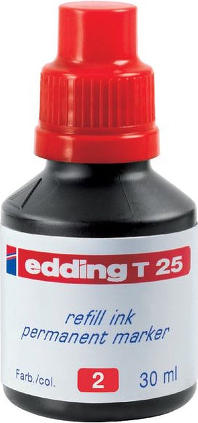 Recharge encre edding t25 rouge 30ml
