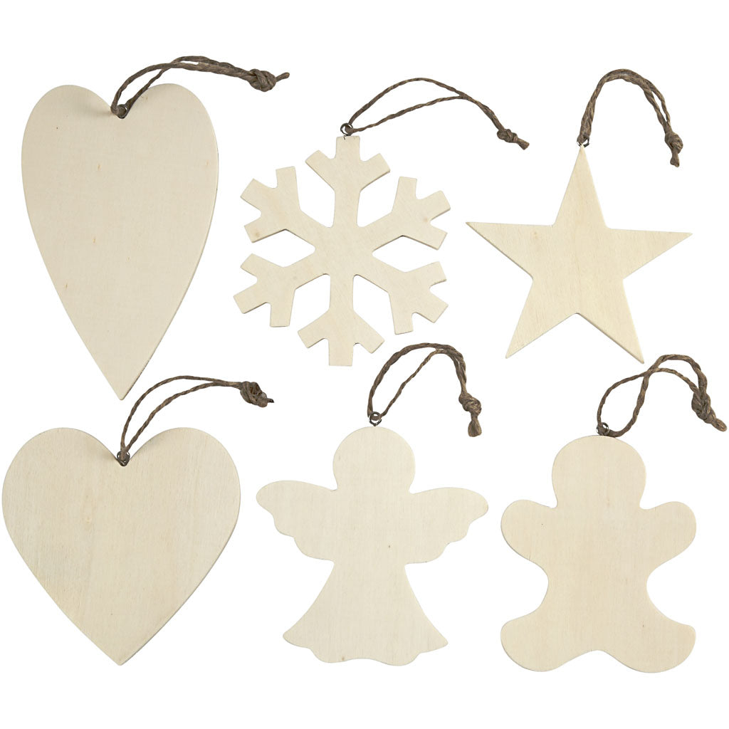 Décorez vos cintres de Noël en bois, 6e.