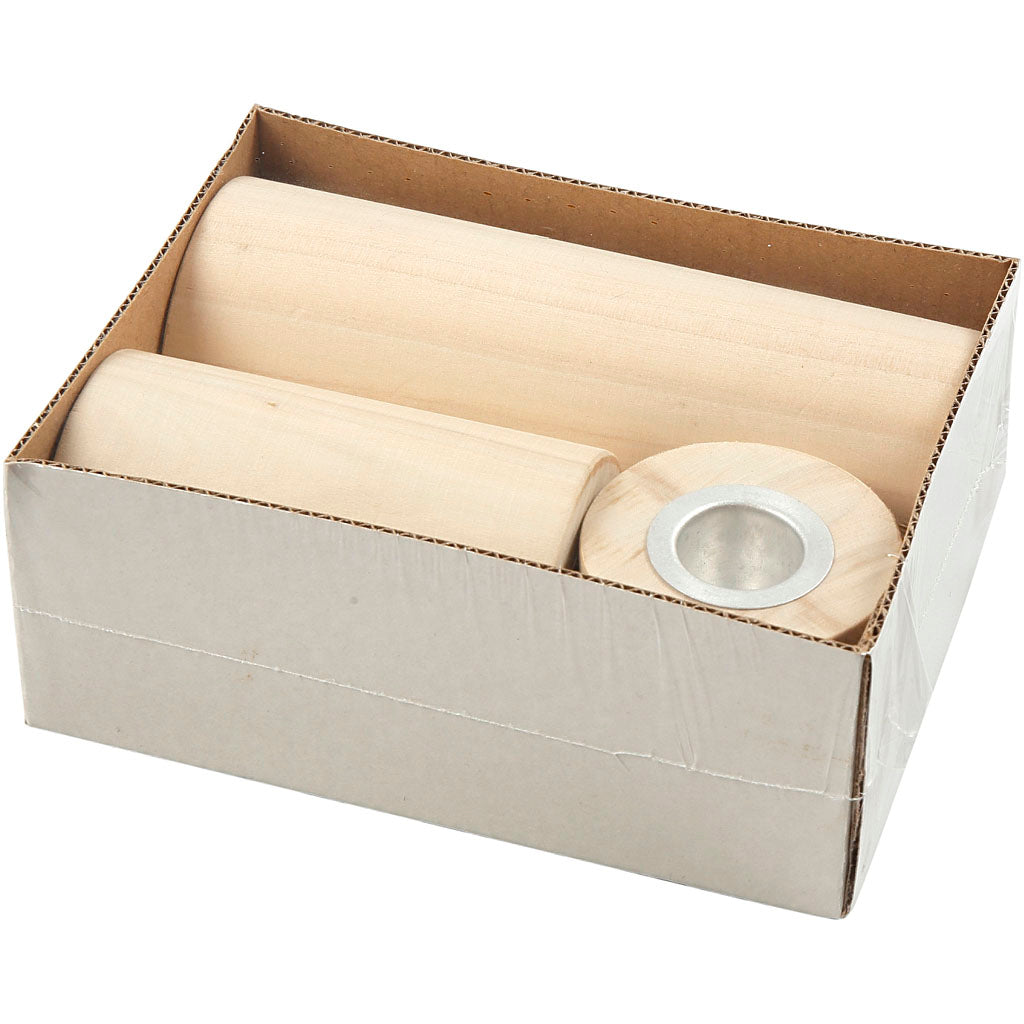 Crévils de la société, H: 14,5 + 9 + 6,5 cm, taille du trou 2,3 ​​cm, 3 pièces 1 boîte