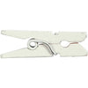 Creativ company mini pinces à linge, L : 25 mm, l : 3 mm, blanches, 36 pièces 1 boîte