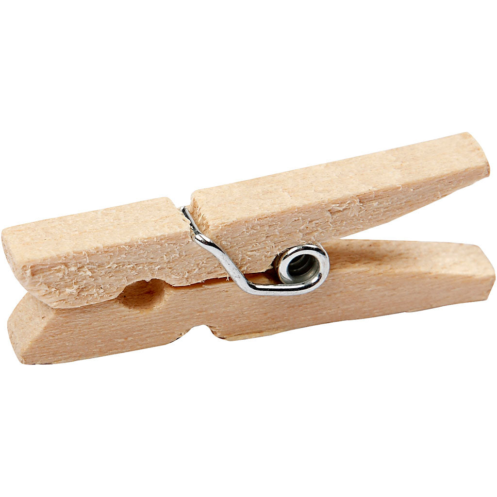 Pinces à linge Creativ company, l: 30 mm, l: 3 mm, 30 pièces 1 boîte