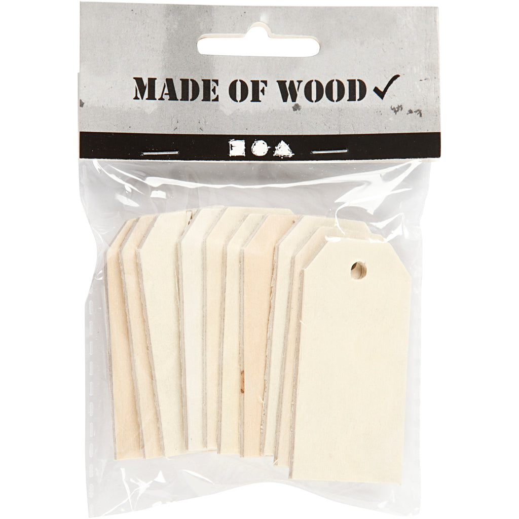Étiquettes en bois, 10e.
