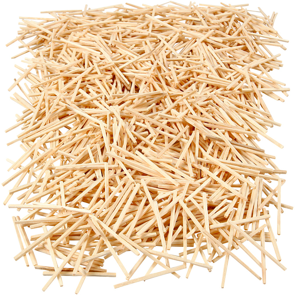 Creativ Company Lucifer Sticks, L: 48 mm, D 2 mm, 8500 pièces, 1 kg
