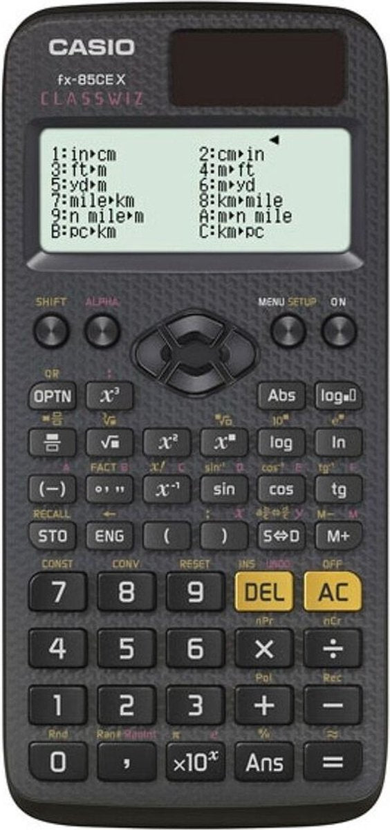 1799 kalkulator casio classwiz fx 85 ce x czarny