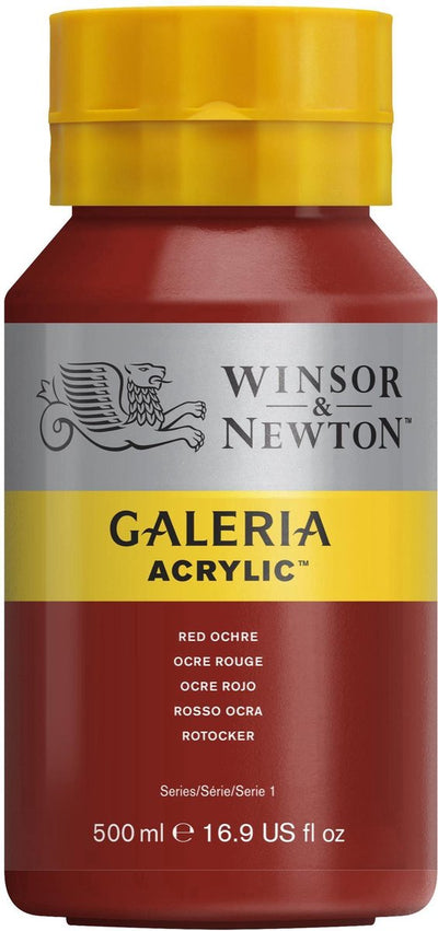 Winsor newton galeria acrylique 500ml ocre rouge