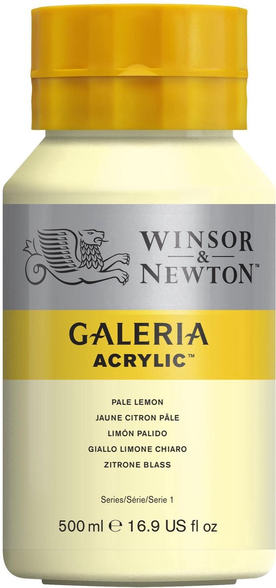 Winsor Newton Galeria acrylique 500ml citron pâle