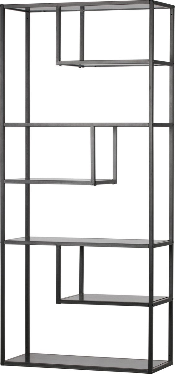Armoire Woood teun - métal - noir - 188x85x35