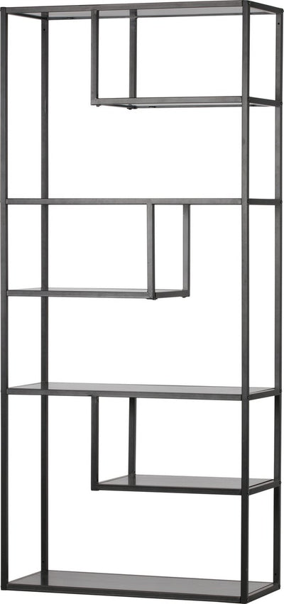 Armoire Woood teun - métal - noir - 188x85x35