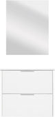 Differnz bolo ensemble de meubles de salle de bain 61x50x46cm panneau fsc mfc céramique blanche blanc brillant