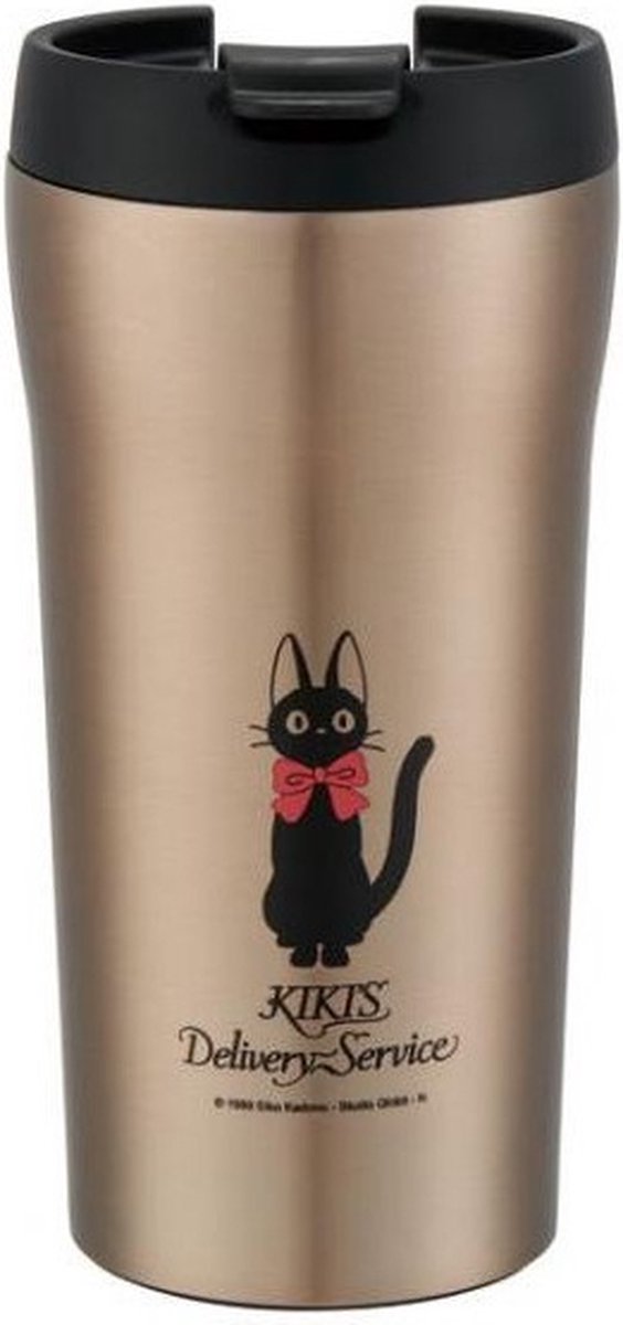 Skater Ghibli - service de messagerie volante de Kiki - tasse de voyage isotherme compacte en acier inoxydable jiji 360ml