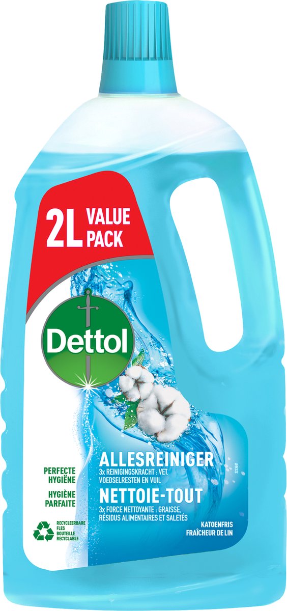 Dettol - nettoyant tout usage - cotton fresh - hygiène parfaite - 2l