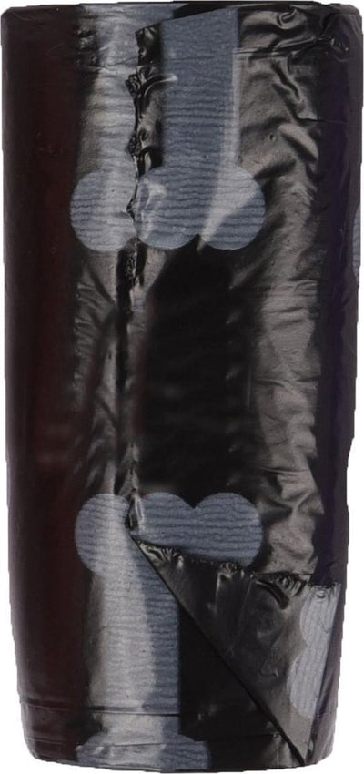 Flamingo - sacs à crottes de soins pour chiens pratiques - noir - 4 x 15 sacs