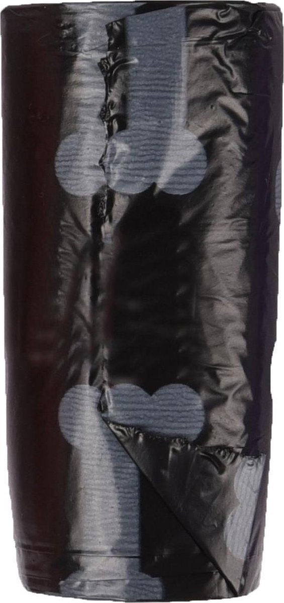 Flamingo - sacs à crottes de soins pour chiens pratiques - noir - 4 x 15 sacs