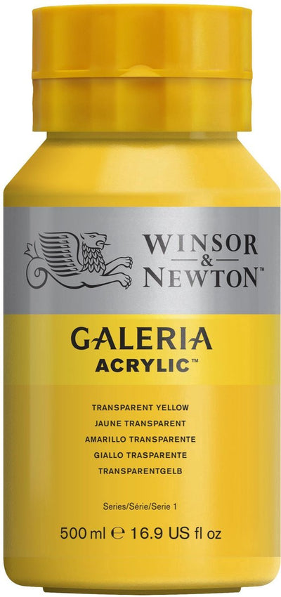 Winsor Newton Galeria Acrylique 500 ml Jaune Transp