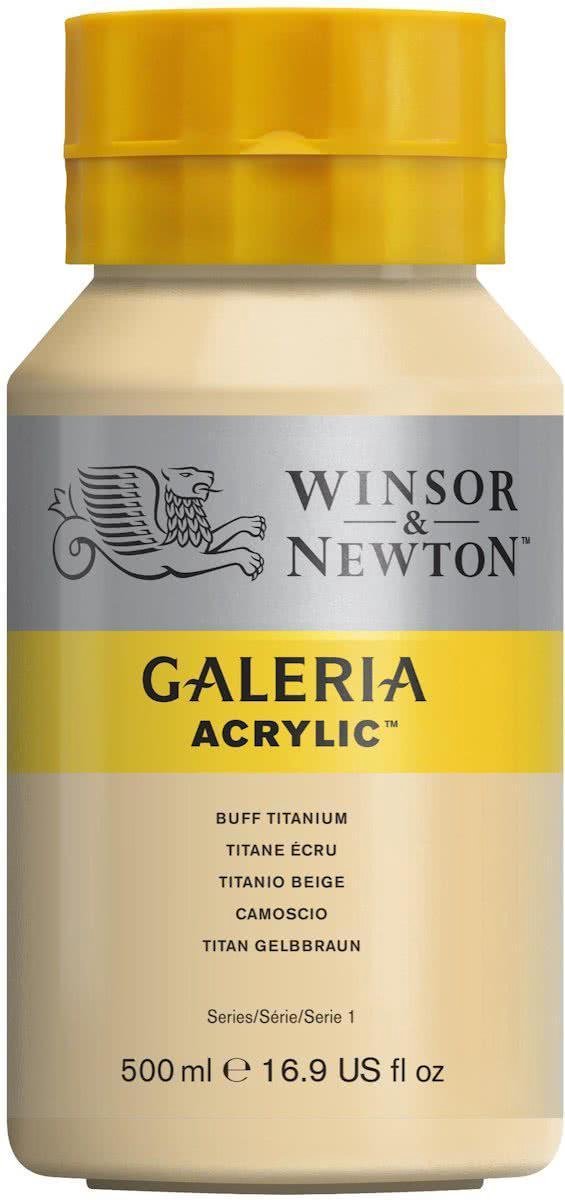 Winsor Newton Galeria acrylique 500 ml titane chamois