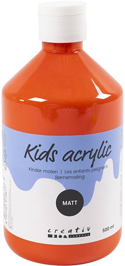 Peinture acrylique Creativ company mate, orange, 500 ml 1 bouteille