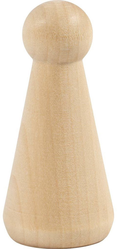 Figurine en bois Creativ company, en forme de cône, h : 8 cm, 3 pièces 1 boîte