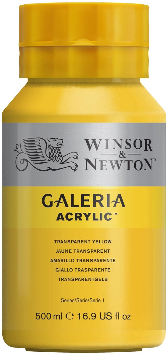 Winsor Newton Galeria Acrylique 500 ml Jaune Transp
