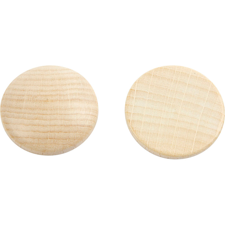 Boutons en bois Creativ company, d 30 mm, épaisseur 5 mm, 15 pièces 1 boîte