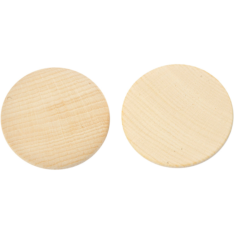 Boutons en bois Creativ company, d 50 mm, épaisseur 10 mm, 50 pièces 1 boîte