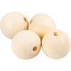 Perle en bois Creativ company, d 30 mm, diamètre du trou 5 mm, 4 pièces 1 boîte