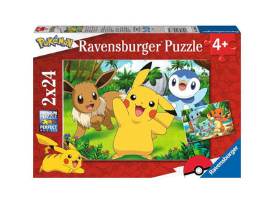 Ravensburger - Puzzle - Pikachu et ses amis 2x24 pièces