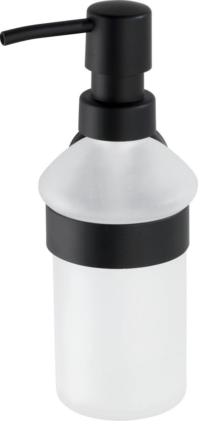 Wenko distributeur de savon bosio acier inoxydable noir mat - pompe à savon