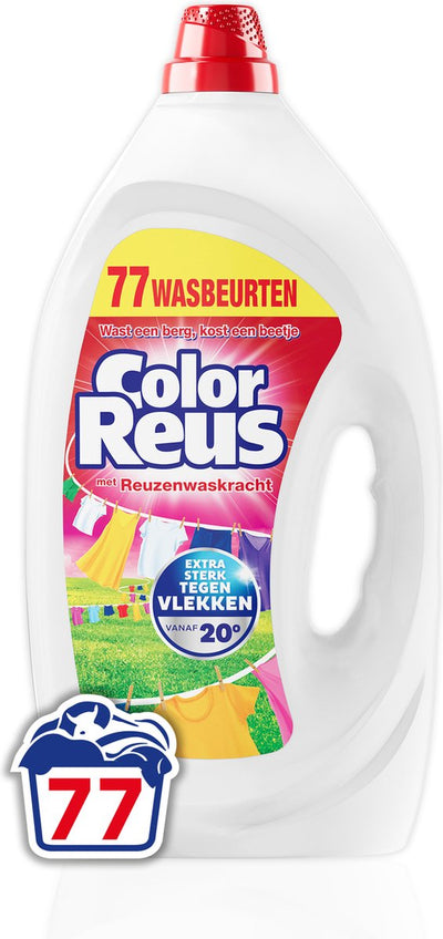 Gel géant couleur - lessive liquide - lessive colorée - conditionnement vrac - 77 lavages