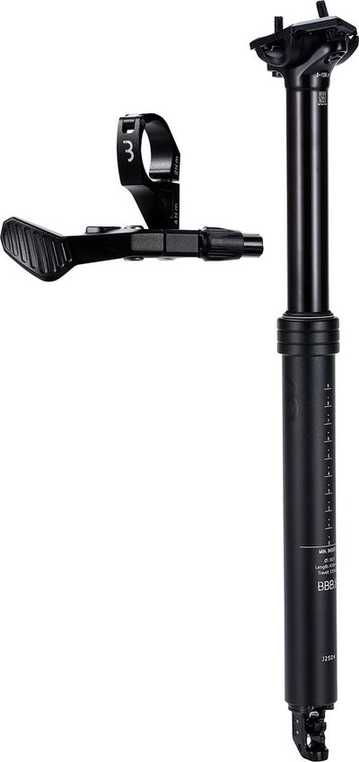 Bbb cycling lift post tige de selle réglable tige télescopique ø30,9 mm - tige de selle avec levier de commande à distance - 410 mm - certifié pour : vélo électrique, vélo de course vtt - bsp-51